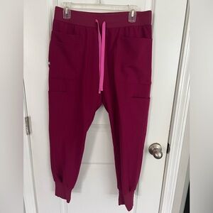 FIGS Dark Magenta Joggers